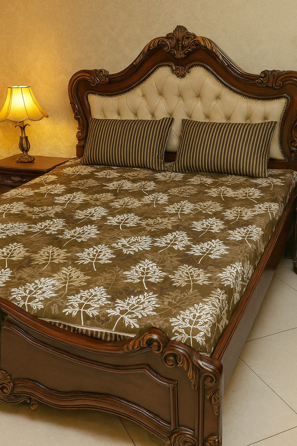 3PC KING SIZE PURE COTTON BEDSHEET