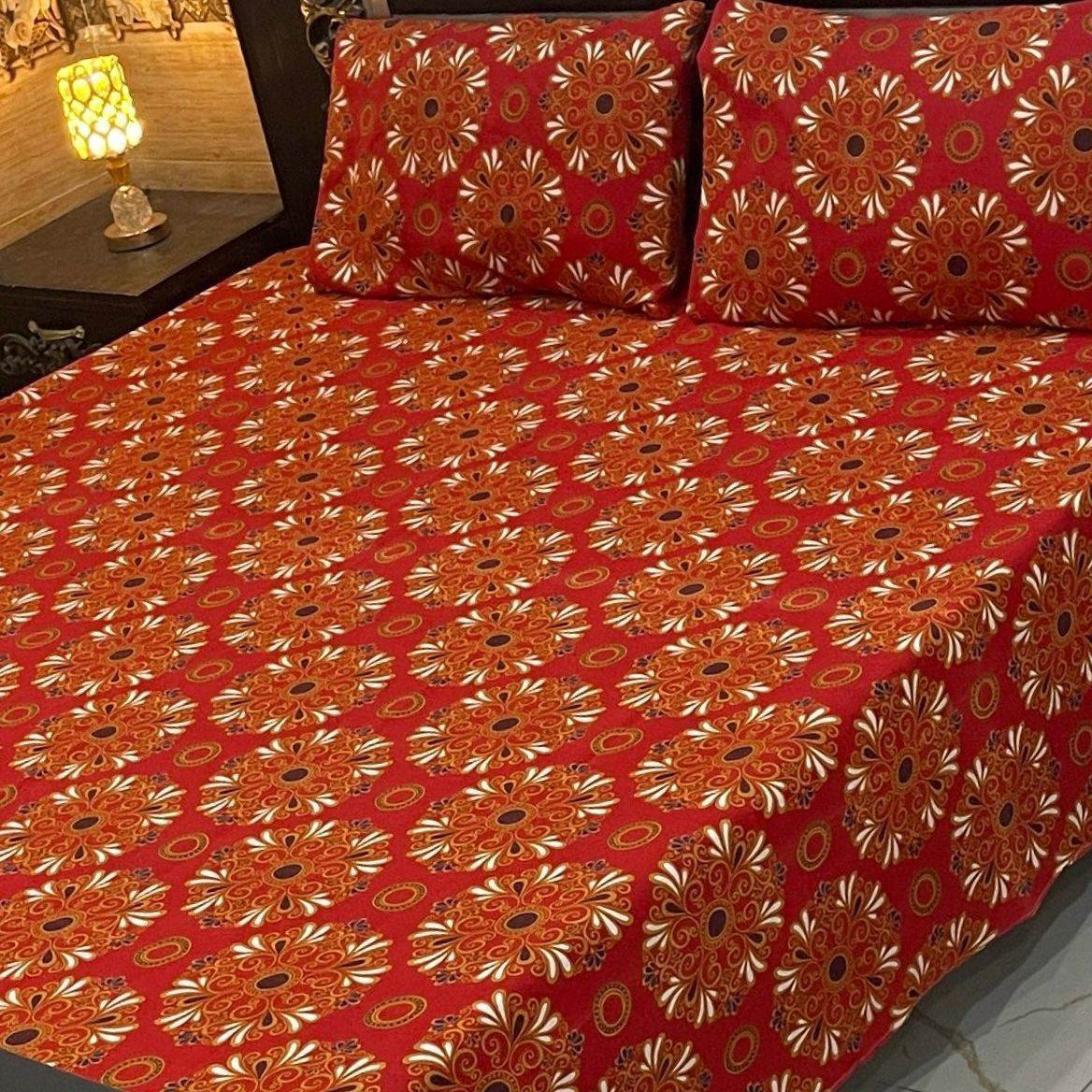 3PC KING SIZE PURE COTTON EXPORT QUALITY BEDSHEET