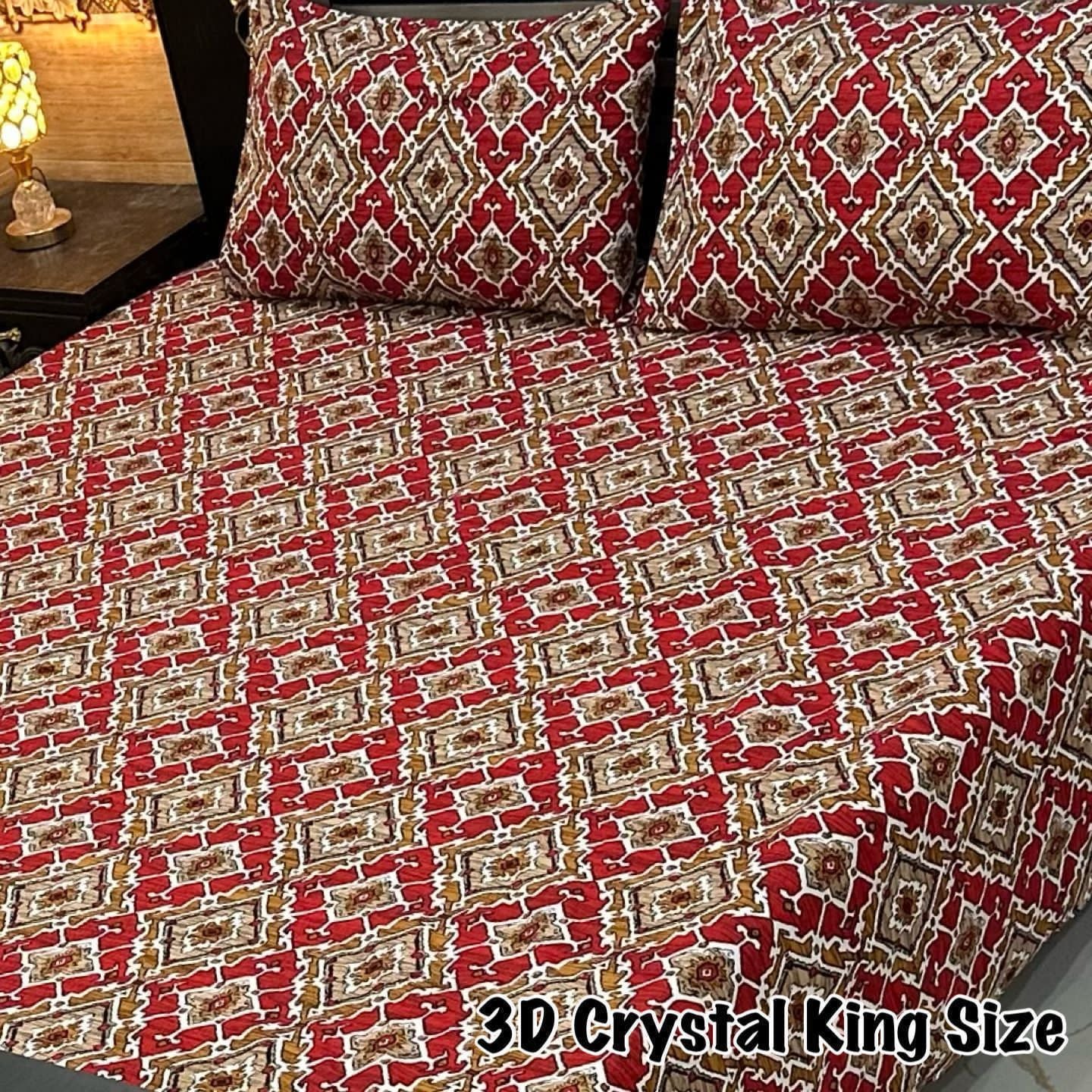 3PC KING SIZE PURE COTTON EXPORT QUALITY BEDSHEET