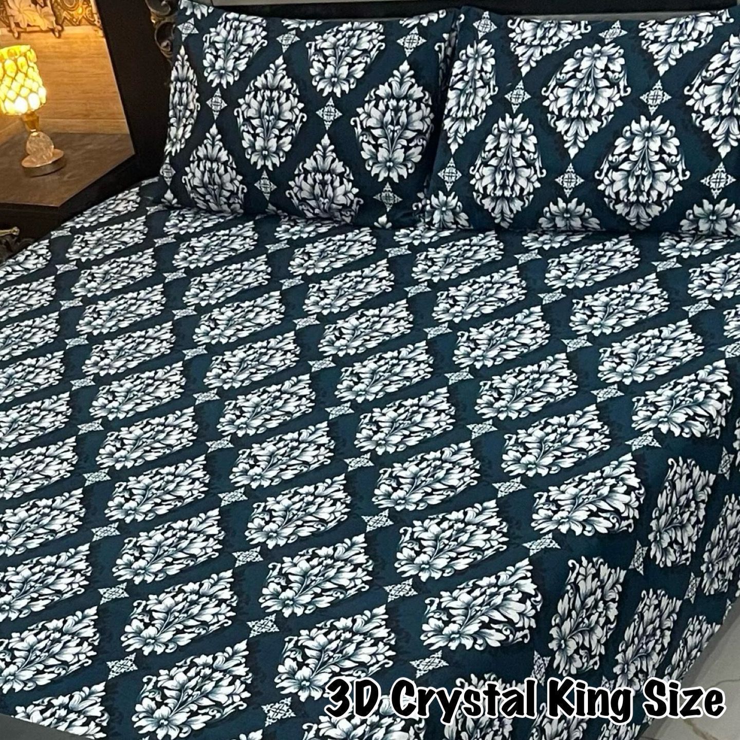 3PC KING SIZE PURE COTTON EXPORT QUALITY BEDSHEET