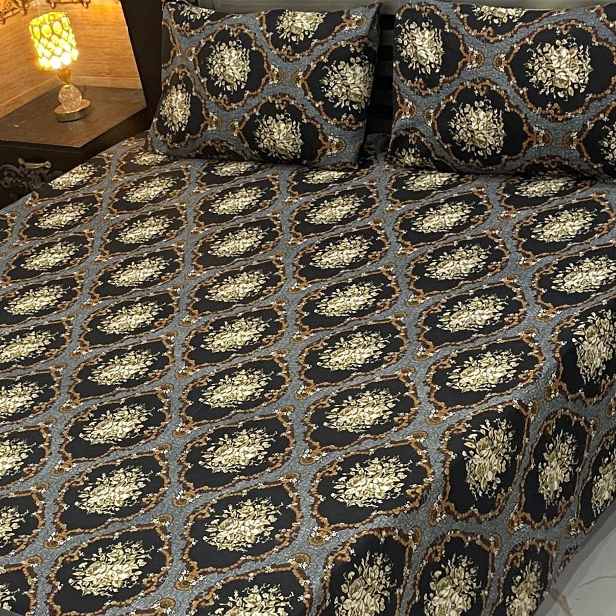 3PC KING SIZE PURE COTTON EXPORT QUALITY BEDSHEET