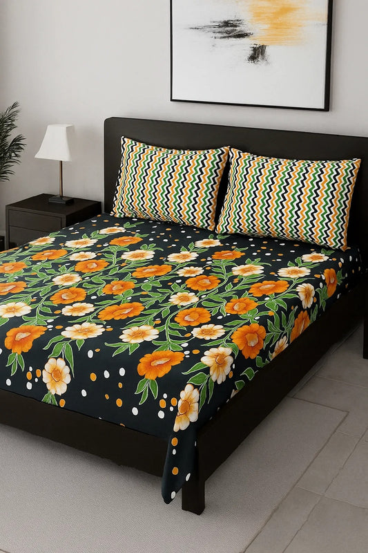 3PC KING SIZE PURE COTTON BEDSHEET