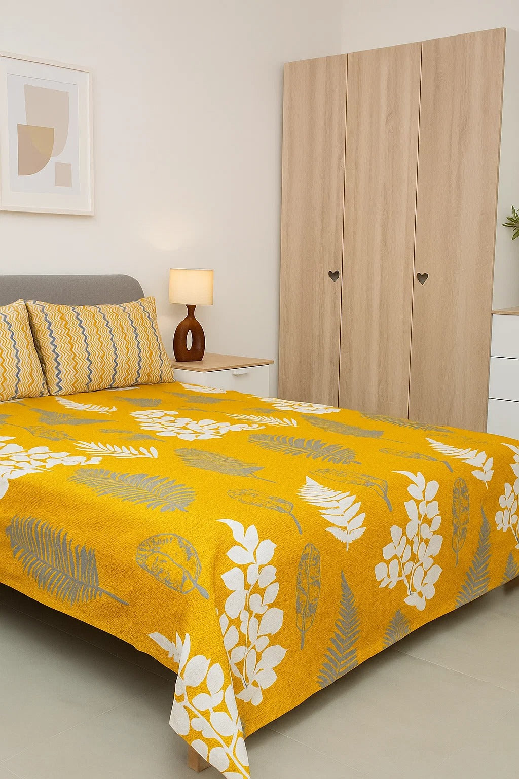 3PC KING SIZE PURE COTTON BEDSHEET