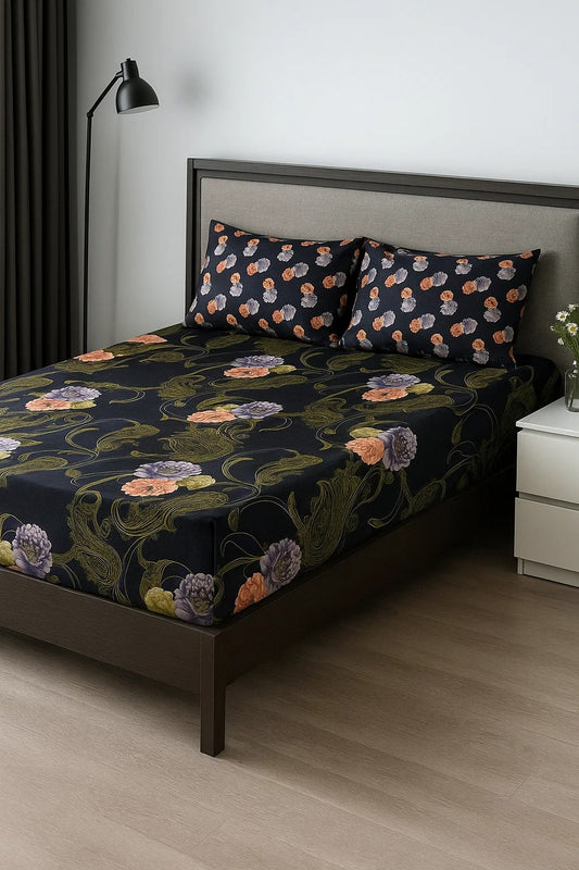 3PC KING SIZE PURE COTTON BEDSHEET