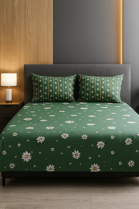 3PC KING SIZE PURE COTTON BEDSHEET