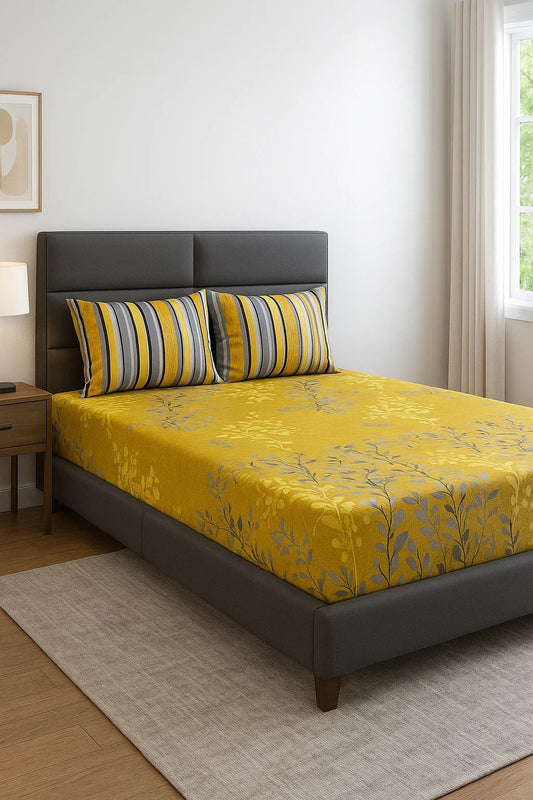 3PC KING SIZE PURE COTTON BEDSHEET