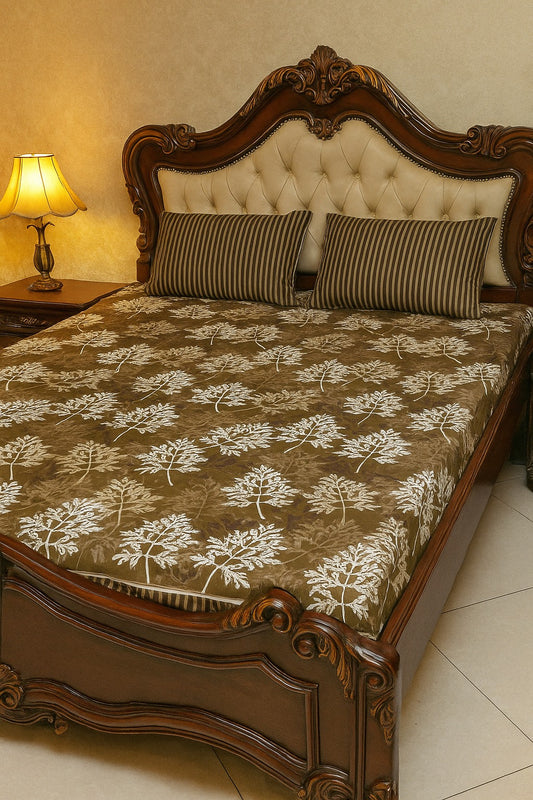 3PC KING SIZE PURE COTTON BEDSHEET