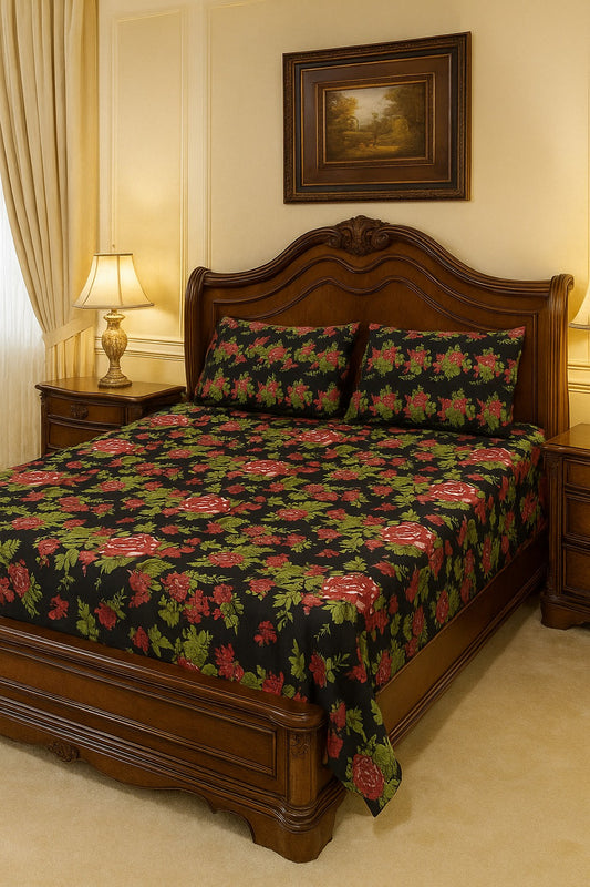 3PC KING SIZE PURE COTTON BEDSHEET