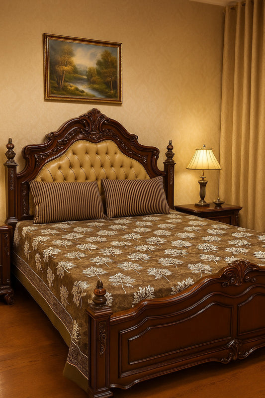 3PC KING SIZE PURE COTTON BEDSHEET