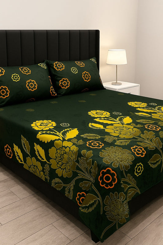 3PC KING SIZE PURE COTTON BEDSHEET