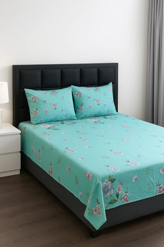 3PC KING SIZE PURE COTTON BEDSHEET