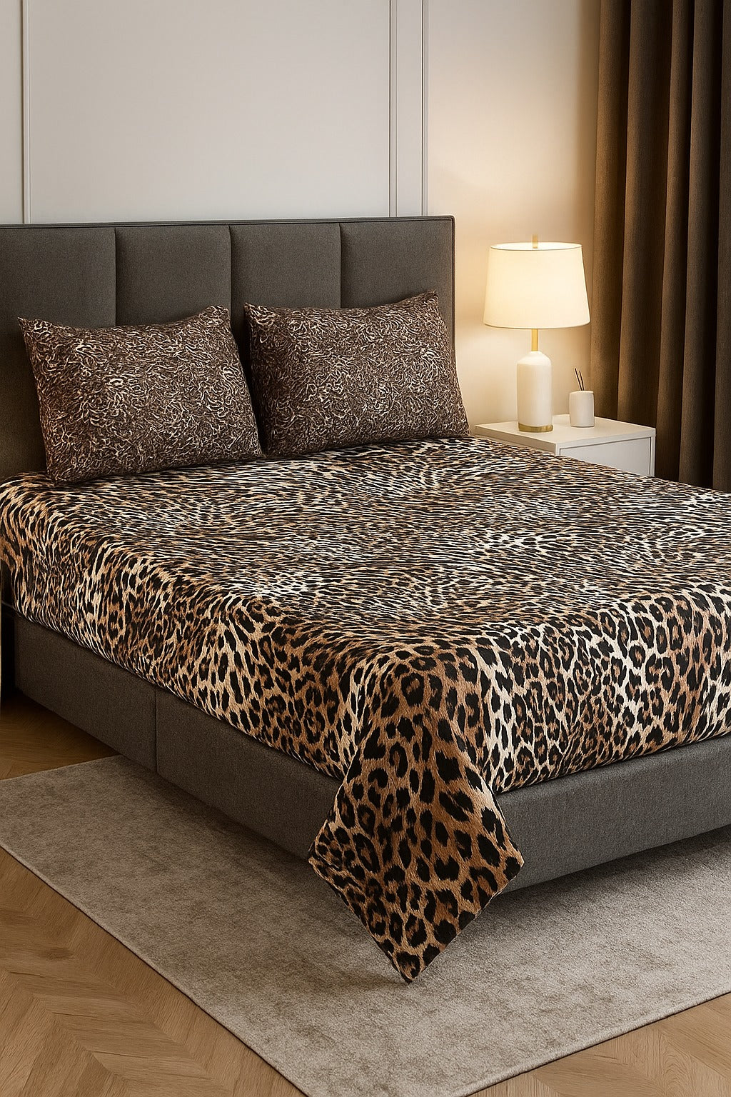 3PC KING SIZE PURE COTTON BEDSHEET