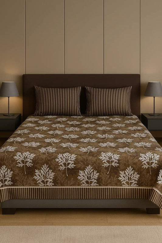 3PC KING SIZE PURE COTTON BEDSHEET