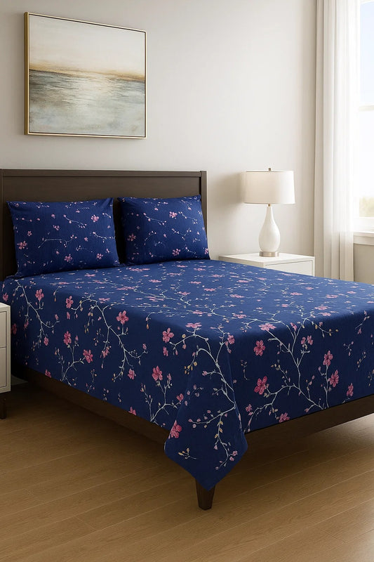 3PC KING SIZE PURE COTTON BEDSHEET