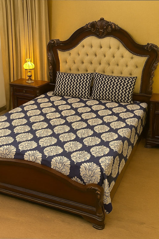 3PC KING SIZE PURE COTTON BEDSHEET