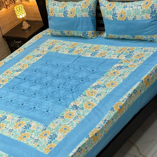 3PC KING SIZE EXPORT QUALITY BEDSHEET