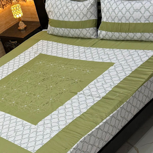3PC KING SIZE EXPORT QUALITY BEDSHEET