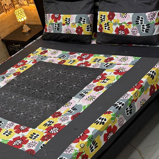 3PC KING SIZE EXPORT QUALITY BEDSHEET