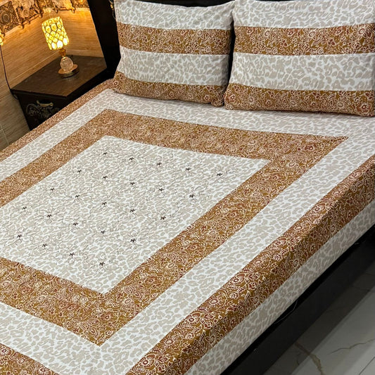 3PC KING SIZE EXPORT QUALITY BEDSHEET