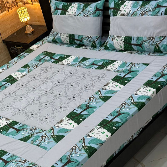 3PC KING SIZE EXPORT QUALITY BEDSHEET