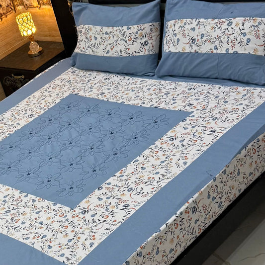 3PC KING SIZE EXPORT QUALITY BEDSHEET