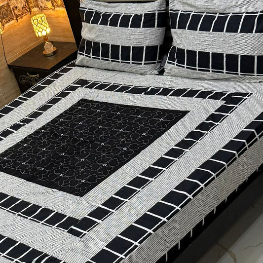 3PC KING SIZE EXPORT QUALITY BEDSHEET