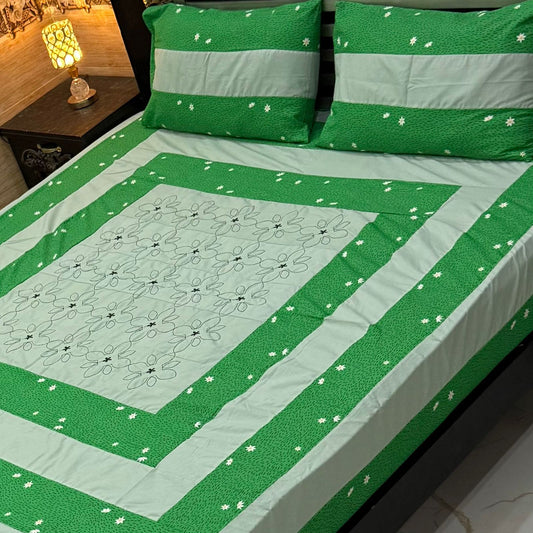 3PC KING SIZE EXPORT QUALITY BEDSHEET