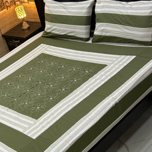 3PC KING SIZE EXPORT QUALITY BEDSHEET