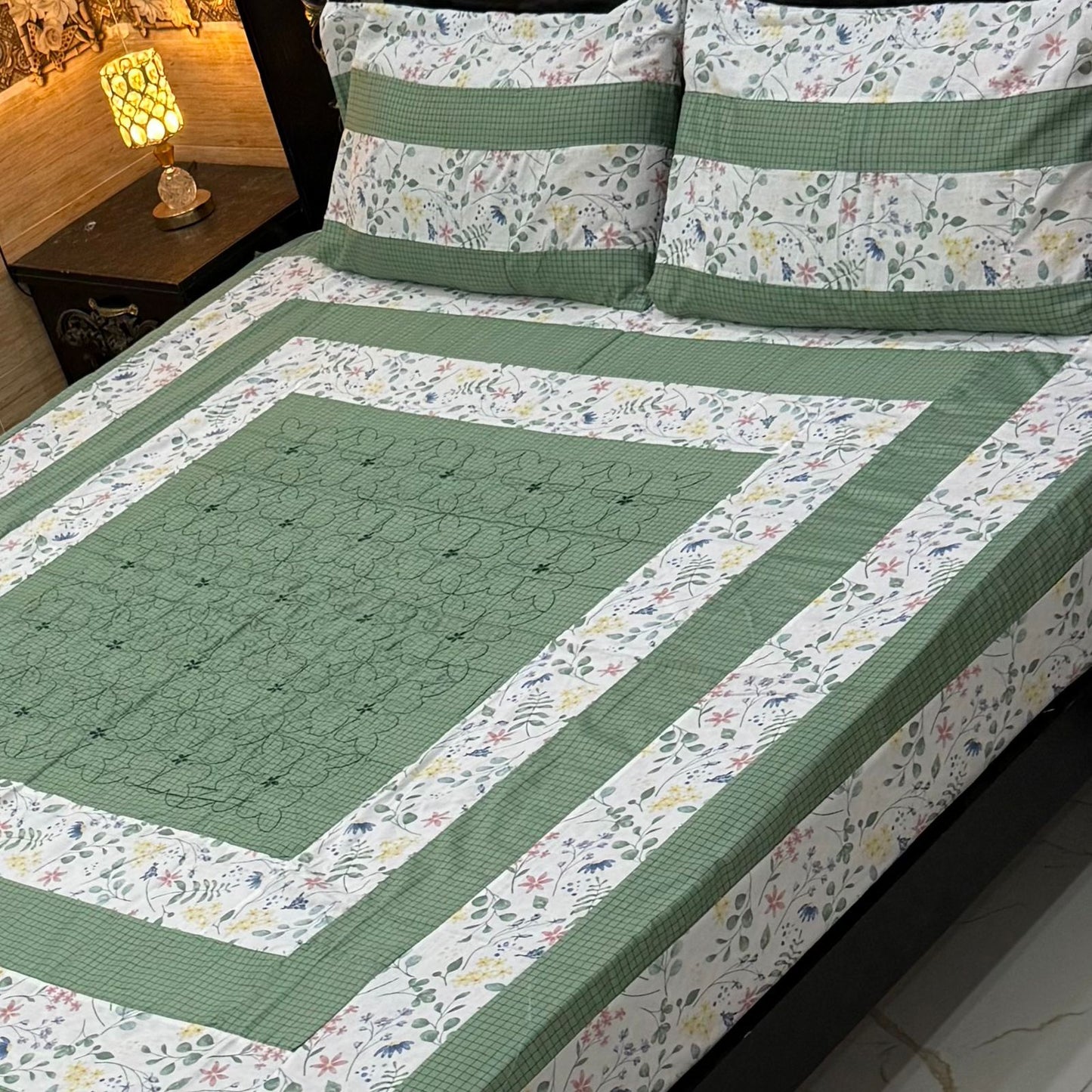 3PC KING SIZE EXPORT QUALITY BEDSHEET
