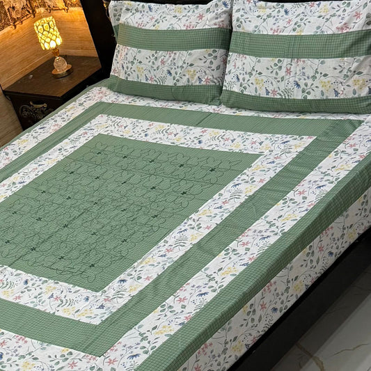 3PC KING SIZE EXPORT QUALITY BEDSHEET