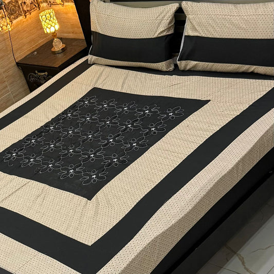 3PC KING SIZE EXPORT QUALITY BEDSHEET