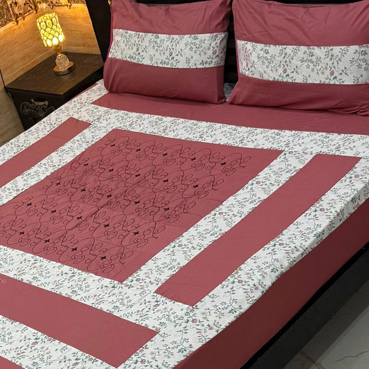 3PC KING SIZE EXPORT QUALITY BEDSHEET