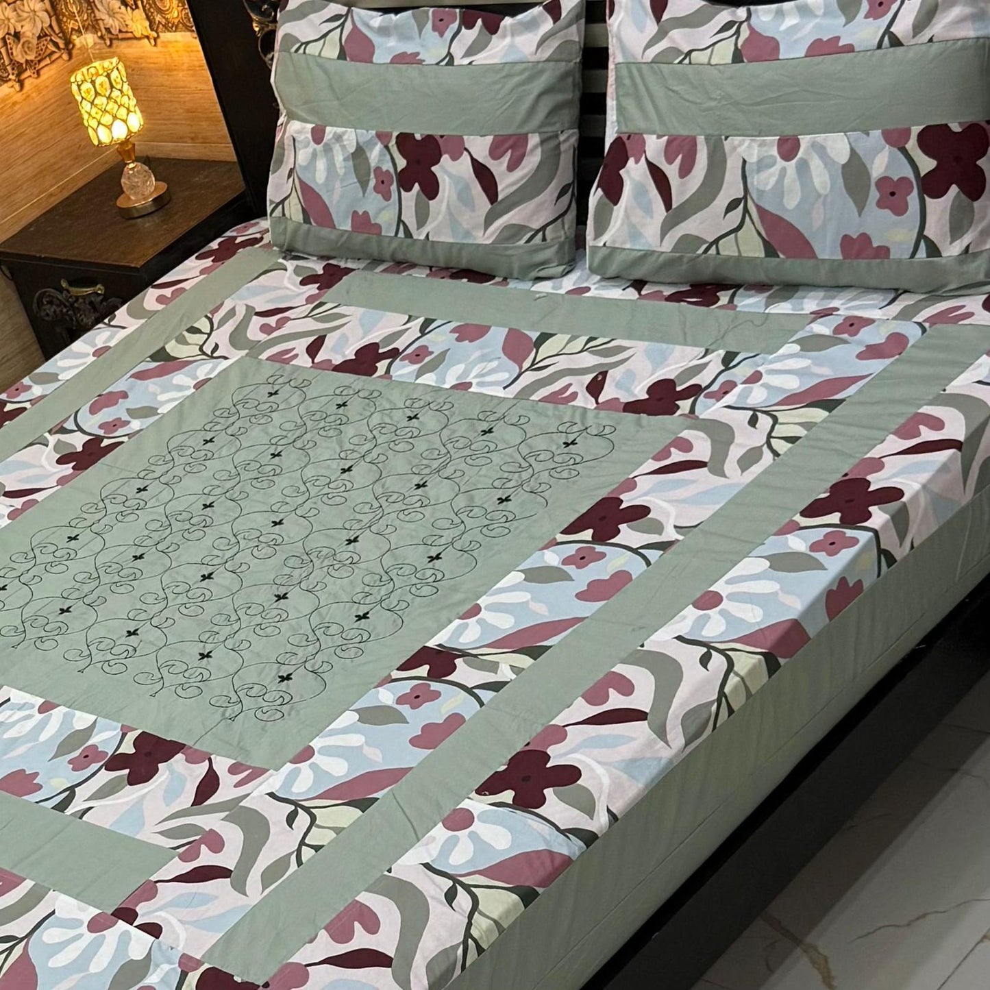 3PC KING SIZE EXPORT QUALITY BEDSHEET