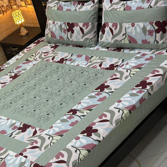 3PC KING SIZE EXPORT QUALITY BEDSHEET