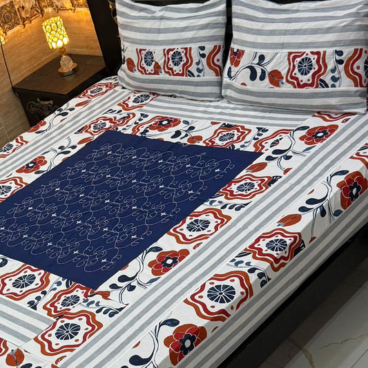 3PC KING SIZE EXPORT QUALITY BEDSHEET