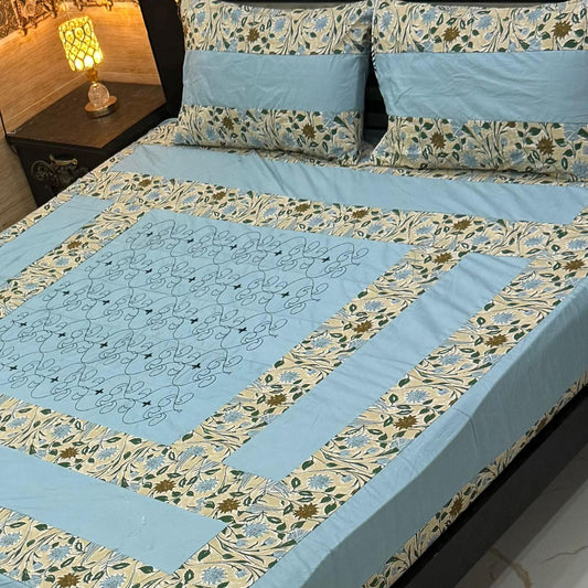 3PC KING SIZE EXPORT QUALITY BEDSHEET