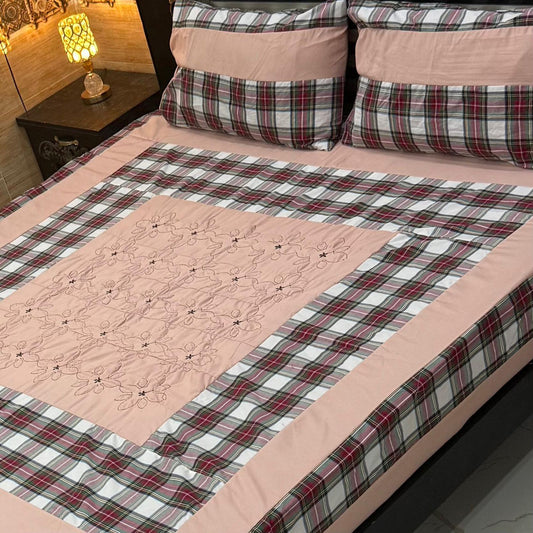 3PC KING SIZE EXPORT QUALITY BEDSHEET