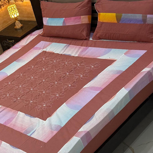 3PC KING SIZE EXPORT QUALITY BEDSHEET