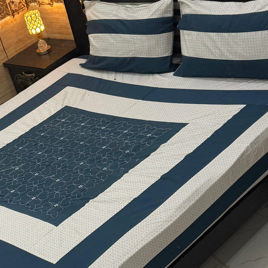 3PC KING SIZE EXPORT QUALITY BEDSHEET