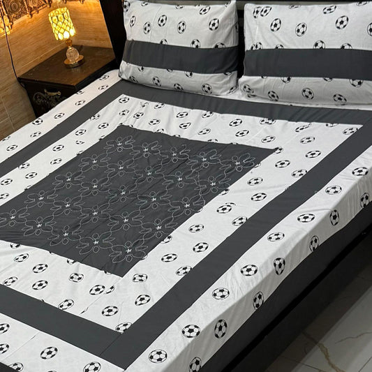 3PC KING SIZE EXPORT QUALITY BEDSHEET