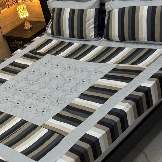 3PC KING SIZE EXPORT QUALITY BEDSHEET