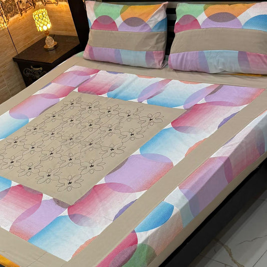 3PC KING SIZE EXPORT QUALITY BEDSHEET