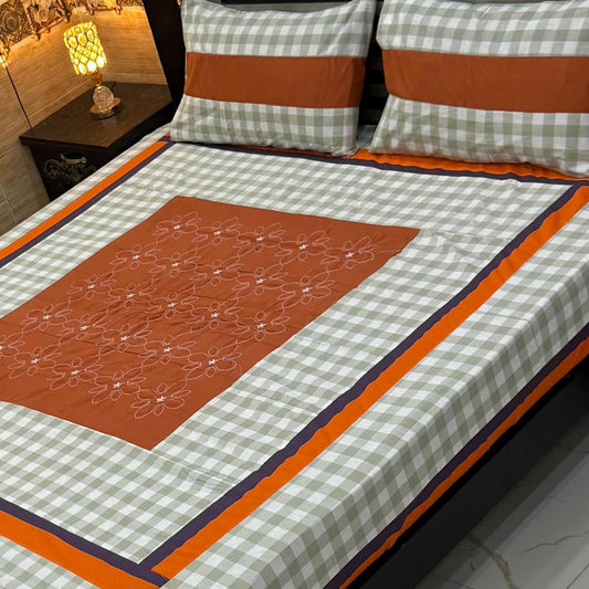 3PC KING SIZE EXPORT QUALITY BEDSHEET