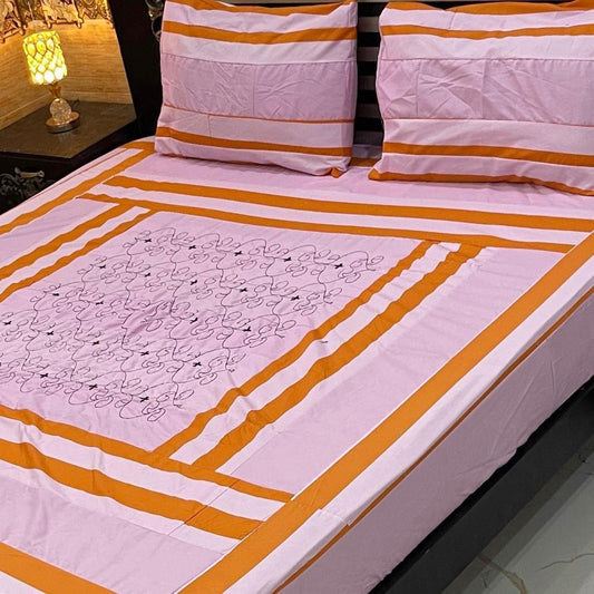3PC KING SIZE EXPORT QUALITY BEDSHEET