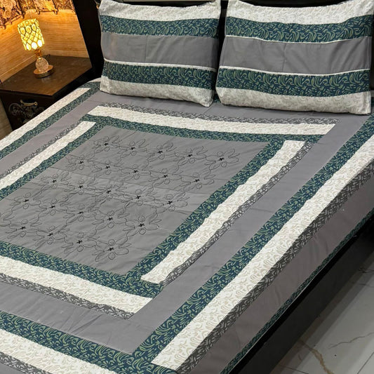 3PC KING SIZE EXPORT QUALITY BEDSHEET