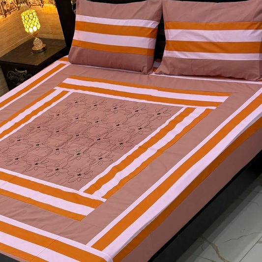 3PC KING SIZE EXPORT QUALITY BEDSHEET