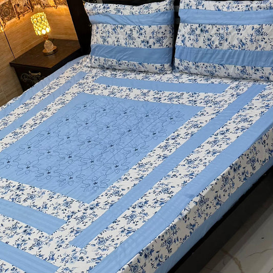 3PC KING SIZE EXPORT QUALITY BEDSHEET