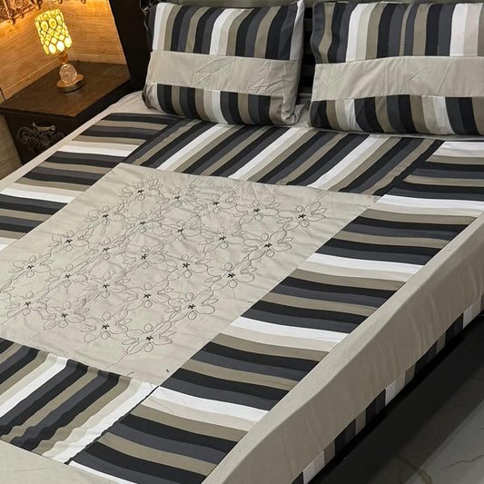 3PC KING SIZE EXPORT QUALITY BEDSHEET