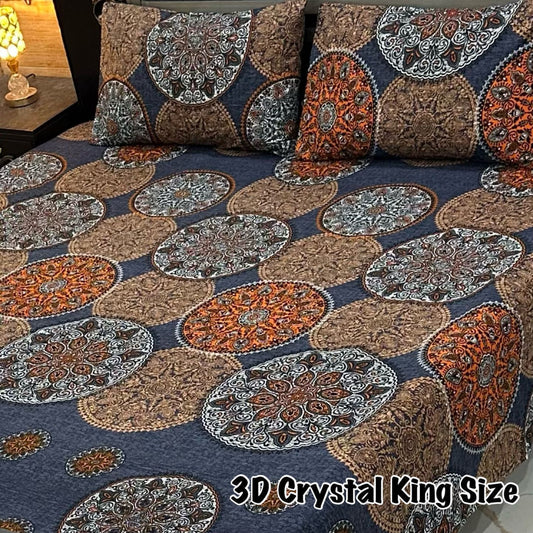 3PC KING SIZE PURE COTTON EXPORT QUALITY BEDSHEET