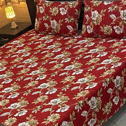 3PC KING SIZE PURE COTTON EXPORT QUALITY BEDSHEET